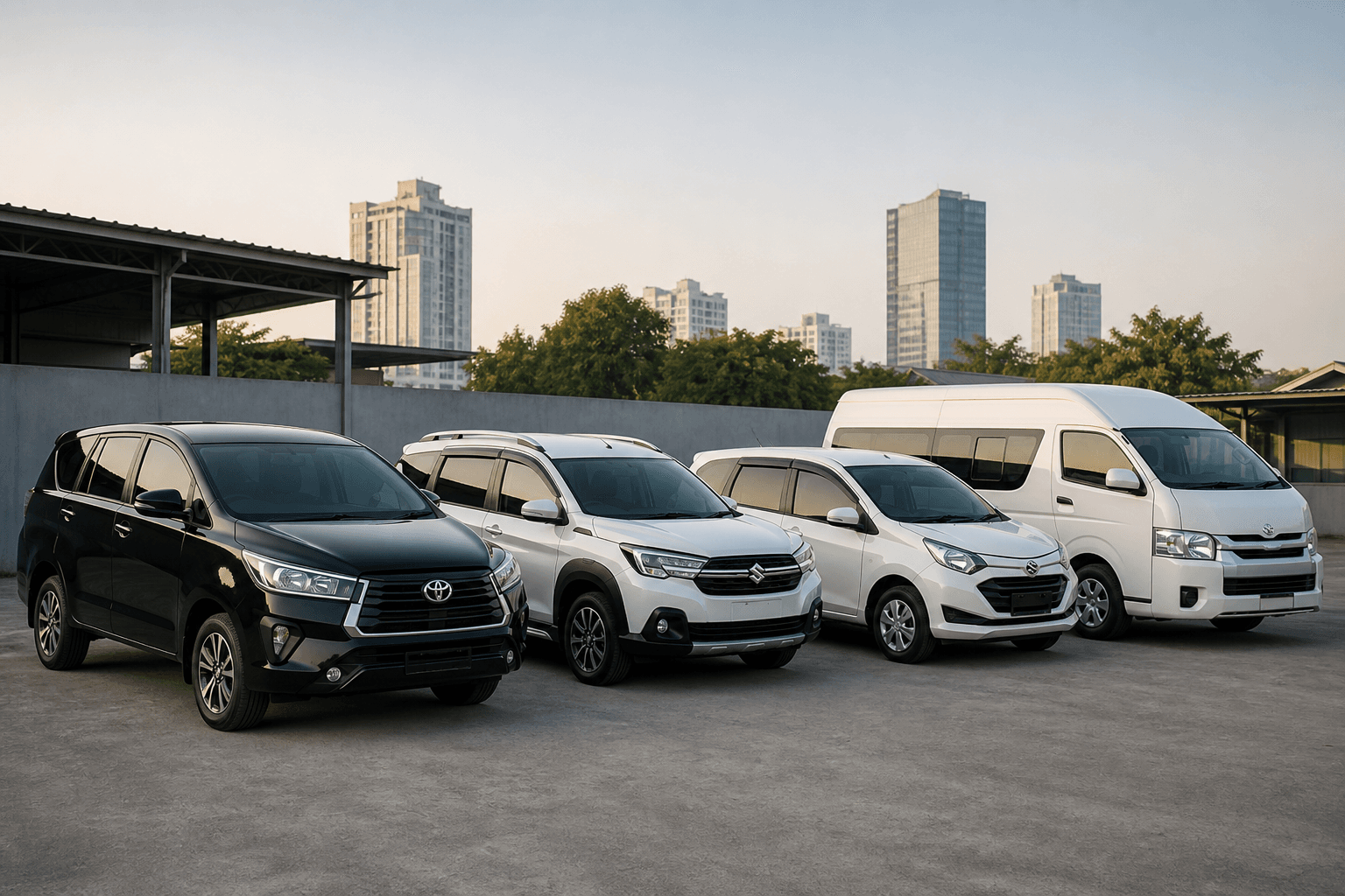 Visual representatif jajaran armada rental